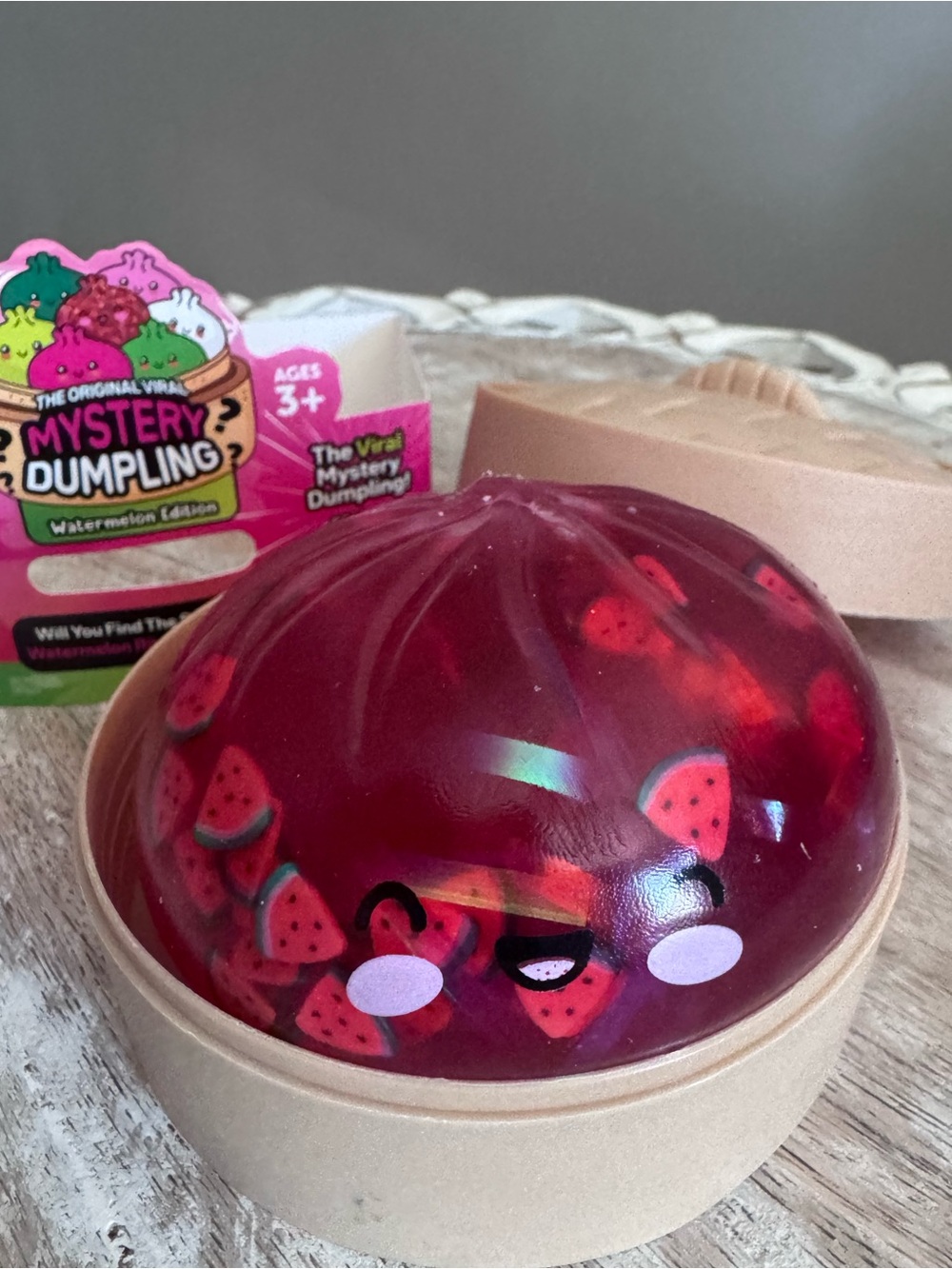 RMS Mystery Dumpling Rare Watermelon Edition Scented Viral Squishy